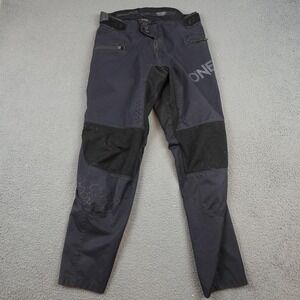 Oneal Legacy MTB Track Pants Mens 30/46 Black Cycling Zip Pockets Trail